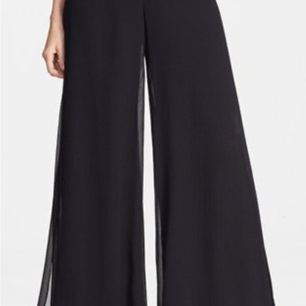 Elegant Black Wide-Leg Pants